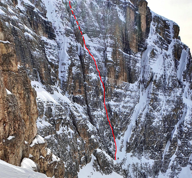 via arrampicata phoenix al monte popera dolomiti di sesto  