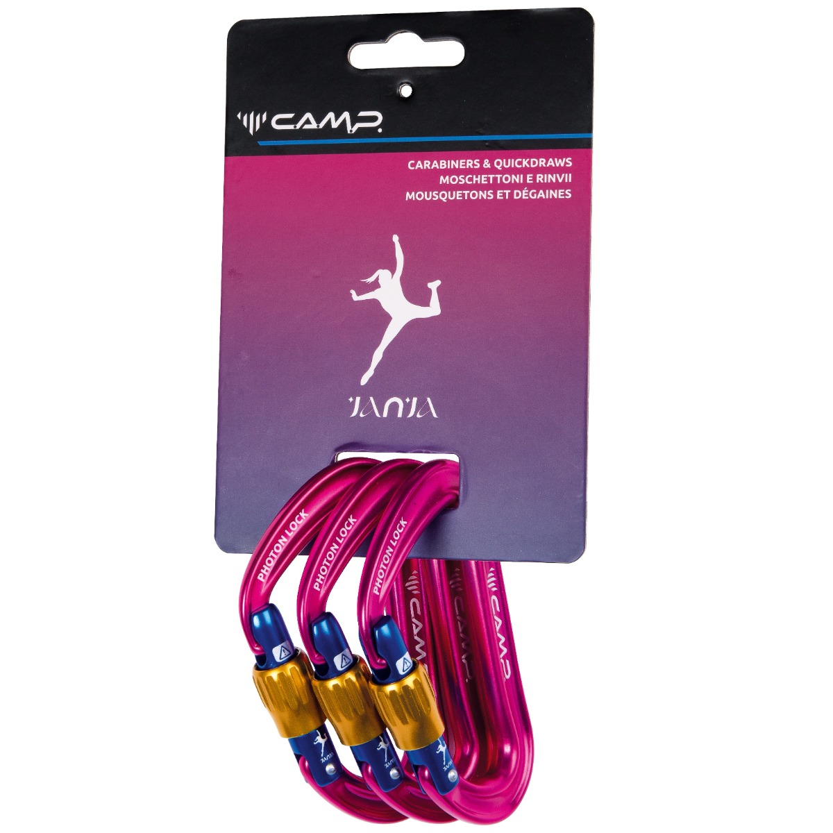 CAMP Set 3 Photon Lock Jania locking carabiner climbing CAMP Set 3 Photon Lock Jania locking carabiner climbing
