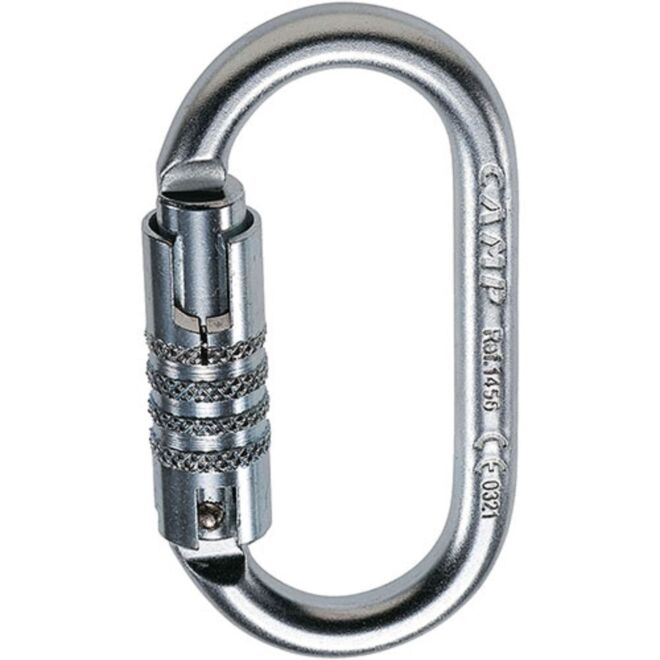 CAMP Oval Pro 3Lock triple action carabiner for working at height