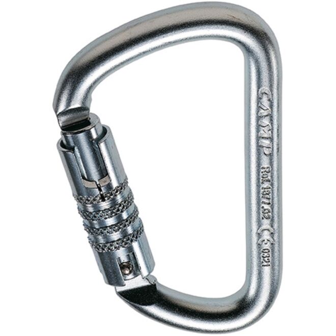 CAMP D Pro 3Lock triple action carabiner for work at height