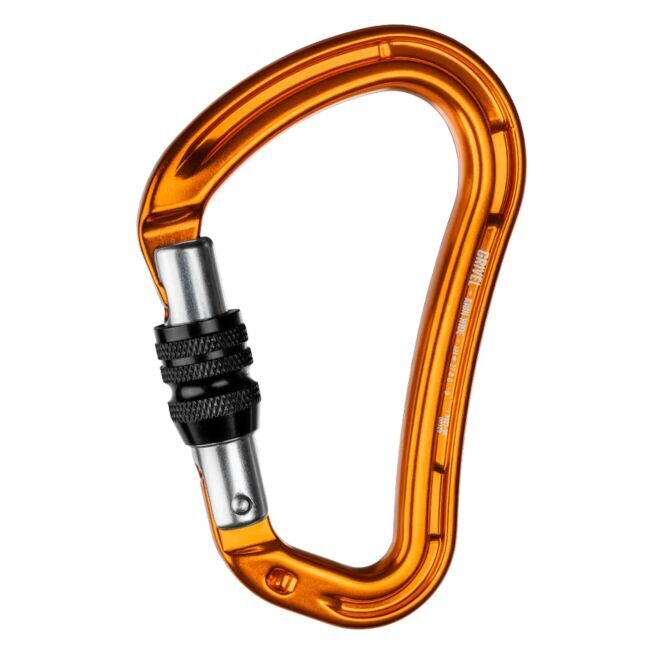 Grivel Wide K18N carabiner with screw lock