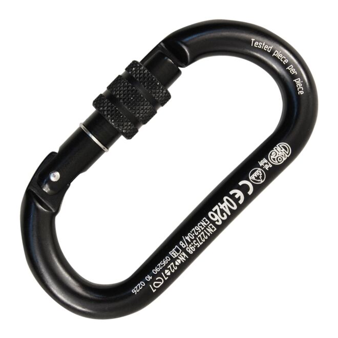 Kong Oval Alu Classic Screw Sleeve oval carabiner speleo