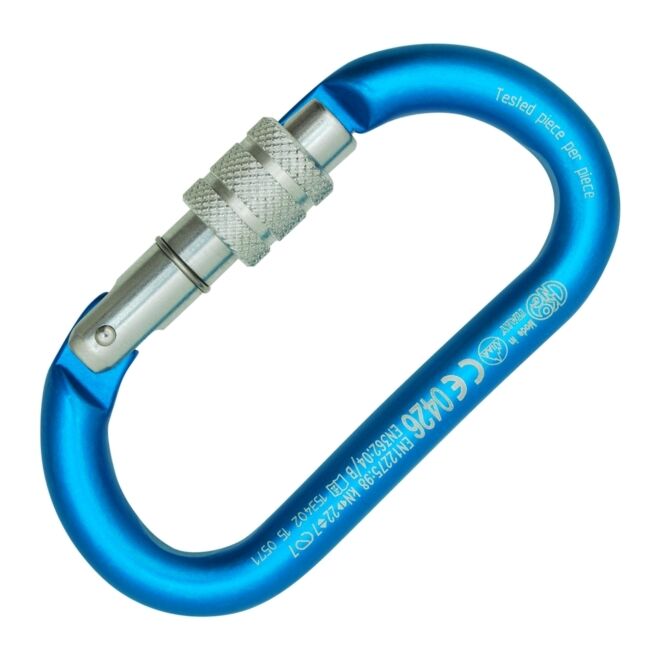 Kong Oval Alu Classic Screw Sleeve oval carabiner speleo