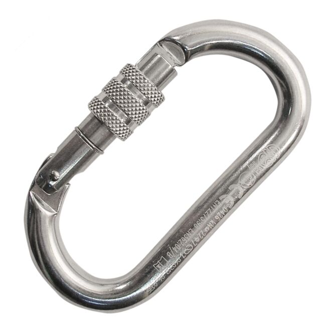 Kong Oval Alu Classic Screw Sleeve oval carabiner speleo