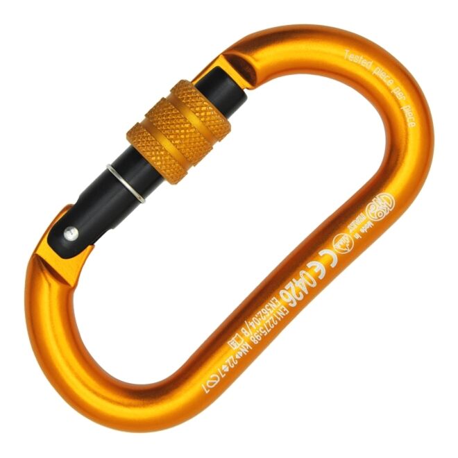 Kong Oval Alu Classic Screw Sleeve oval carabiner speleo