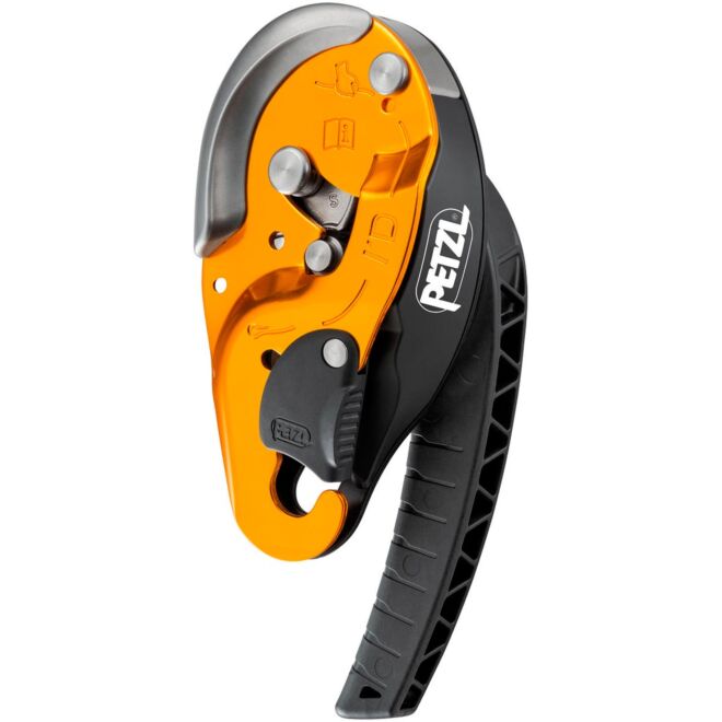 Petzl I'D S self-braking descender for work at height with anti-panic function