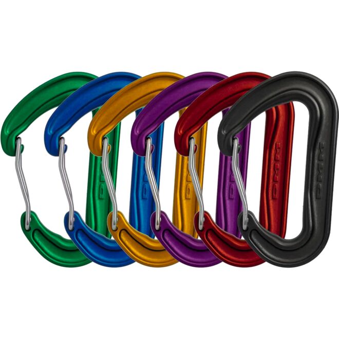 DMM Wisp Colour Pack 6 set climbing carabiners