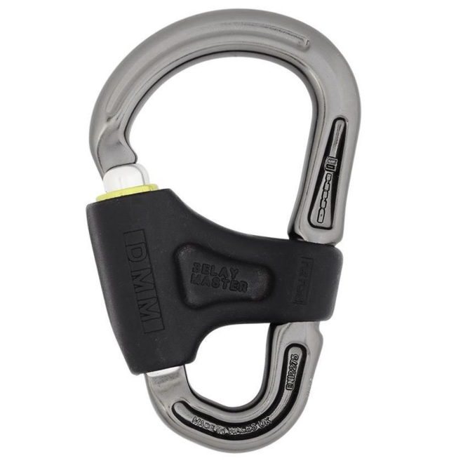 Petzl GriGri belay device and climbing carabiner