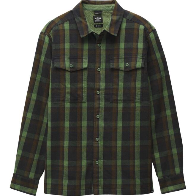 Prana Copper Skies Lined Flannel men's long sleeve shirt