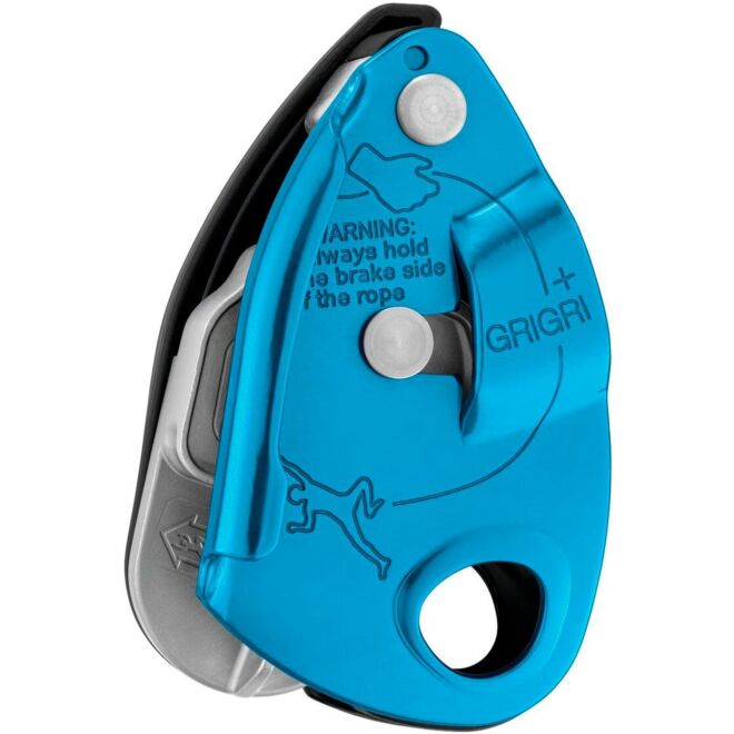Petzl GriGri + belay device and climbing carabiner