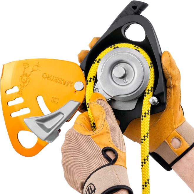 Petzl Maestro S descender with locking pulley for rescue