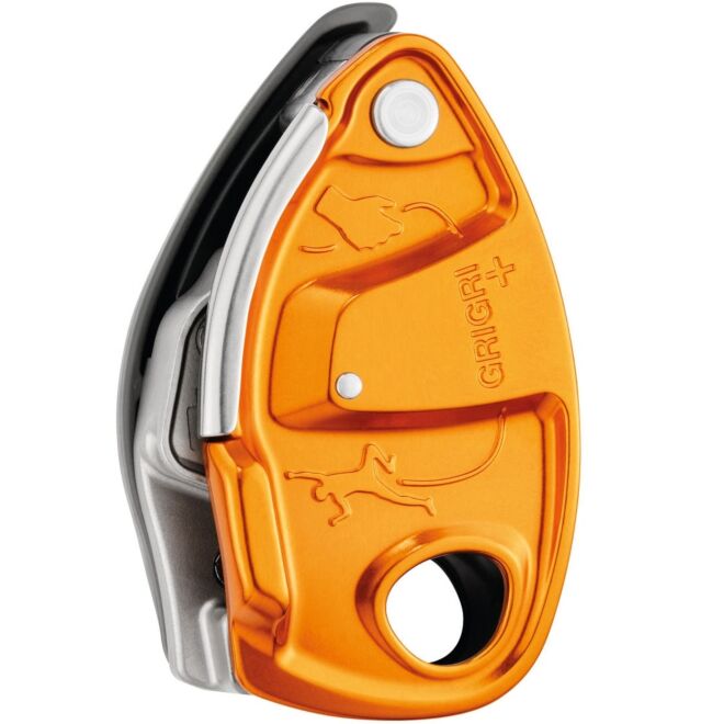 Petzl GriGri + belay device and climbing carabiner