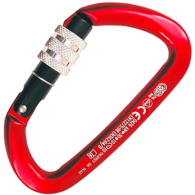 Kong Guide climbing carabiner with screw lock