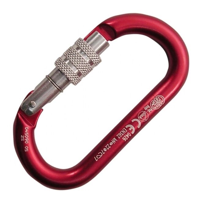 Kong Oval Alu Classic Screw Sleeve oval carabiner speleo