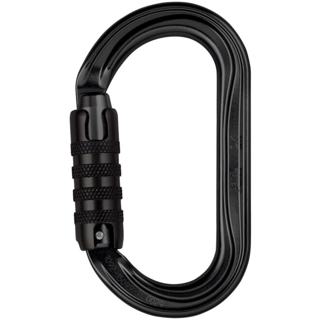 Petzl Ok Triact-Lock triple action carabiner climbing