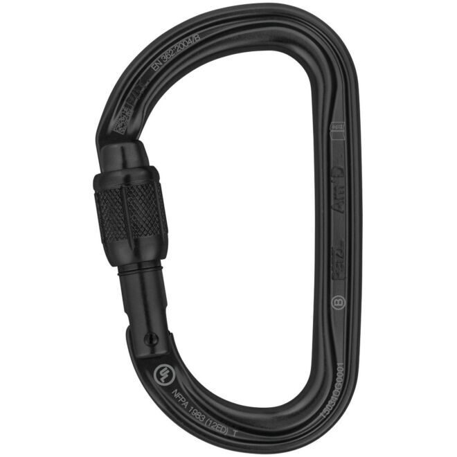 Petzl Am'D Screw Lock climbing carabiner