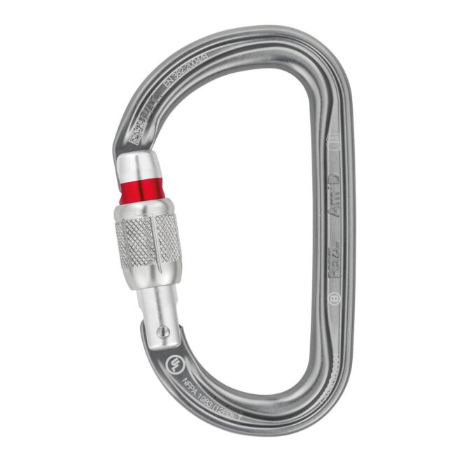 Petzl Am'D Screw Lock climbing carabiner