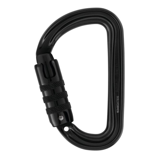 Petzl Sm'D Black Triact Lock climbing carabiner