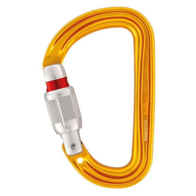 Petzl Sm'D Screw Lock climbing carabiner