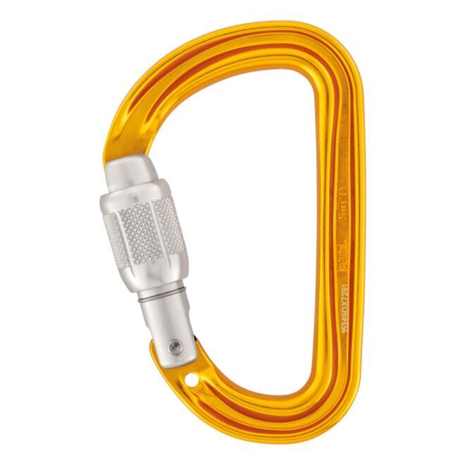 Petzl Sm'D Screw Lock climbing carabiner