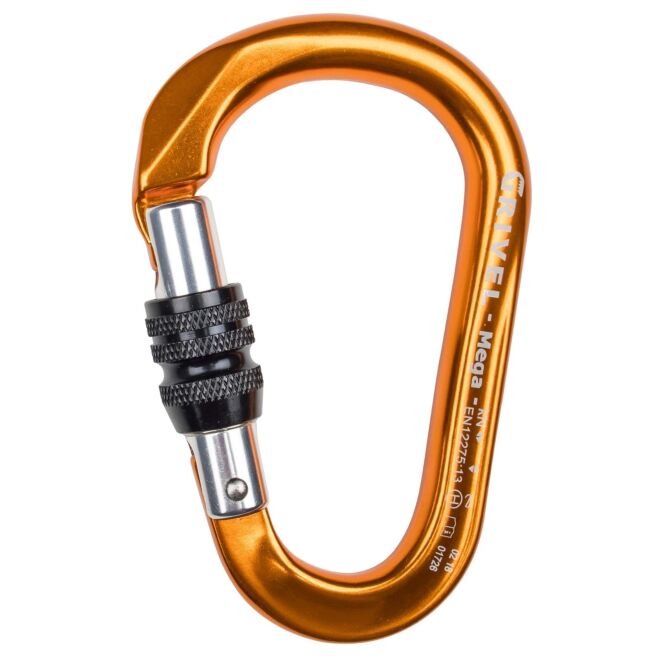 Grivel K6N Mega screw lock climbing carabiner