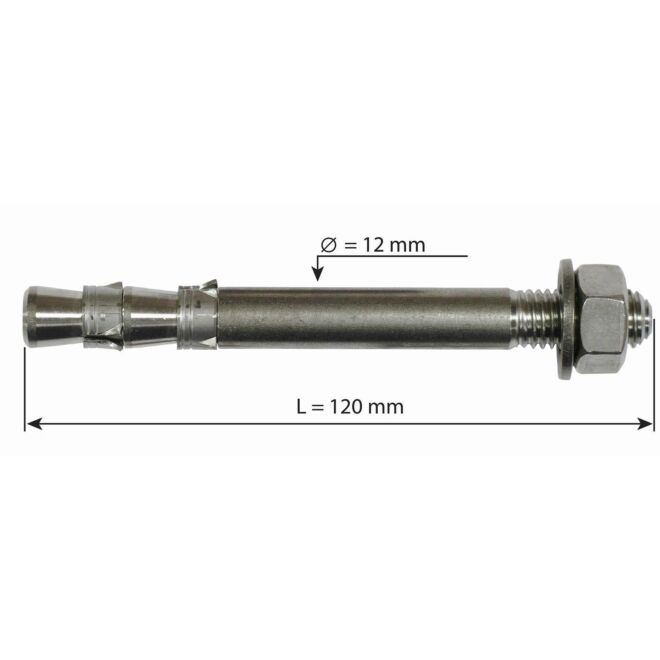 Raumer Hang Fix inox M12XL Ø12x120mm Doppeldübel