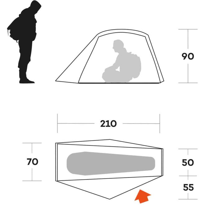 Ferrino Blow 1 σκηνή trekking