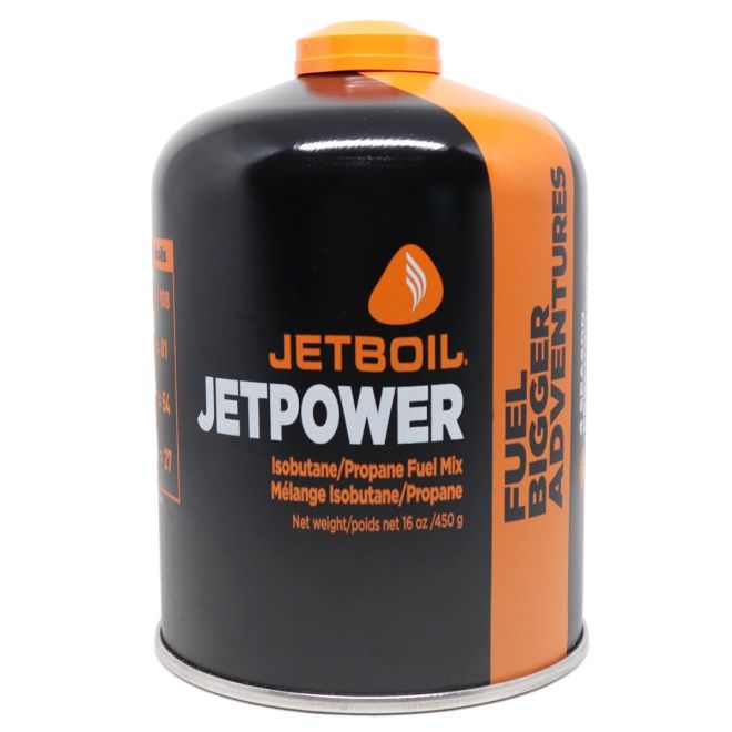 Jetboil JetPower 450 gr κασέτα αερίου με βίδα