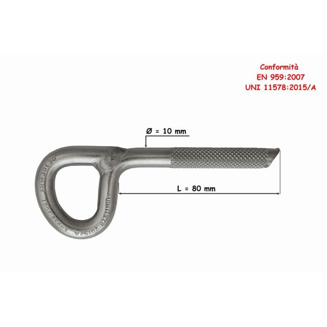 Raumer Superstar inox φ10x80 mm χημικός σύνδεσμος έκδοση Marina