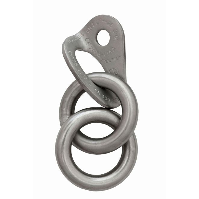 Raumer Placchetta inox Rock Ø10 + 2 inox rings Ø10 Marina έκδοση