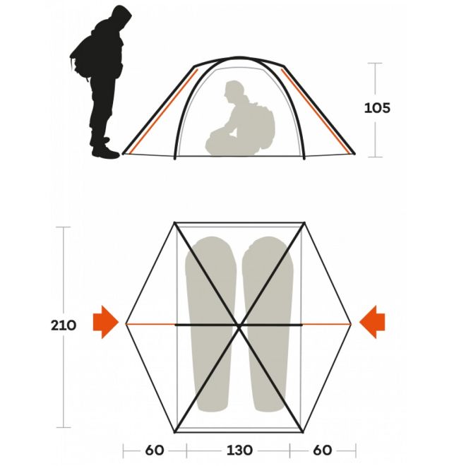 Ferrino Rift 2 σκηνή trekking
