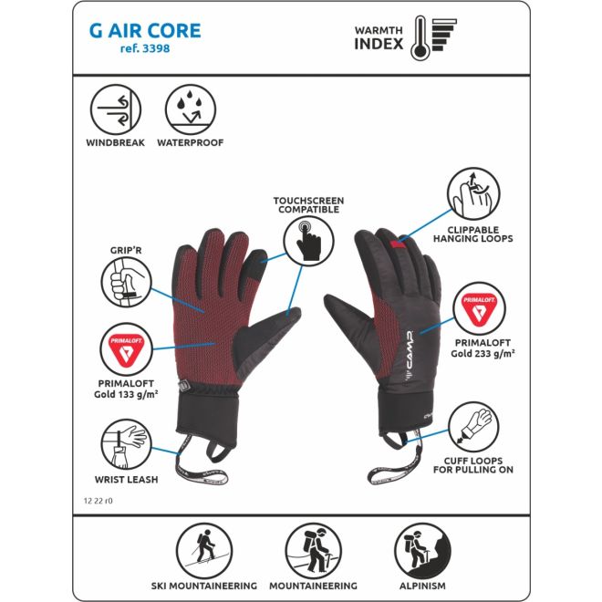 CAMP G Air Core γάντια αναρρίχησης