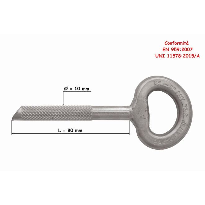 Raumer Radius Inox Ø10x80 mm χημικός σύνδεσμος