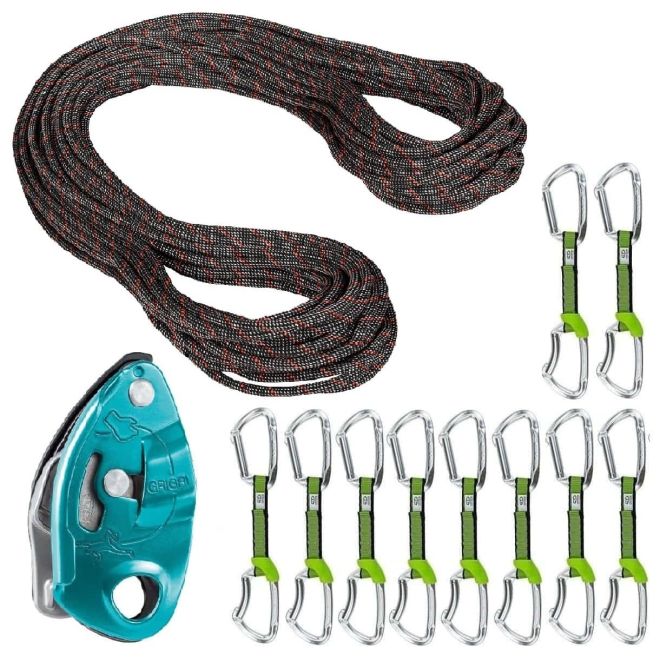 Oliunìd Deal Kit 9.8 Crag Classic Rope Lime NY GriGri
