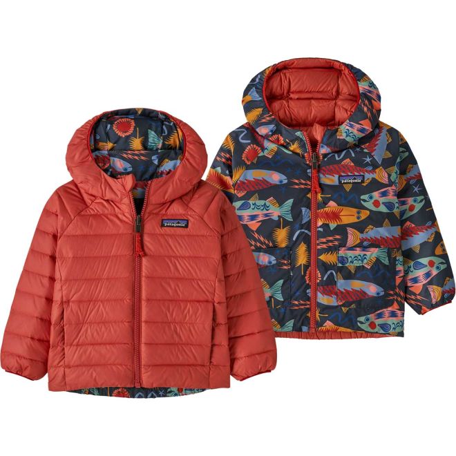 Patagonia Baby Reversible Down Sweater Hoody παιδικό μπουφάν