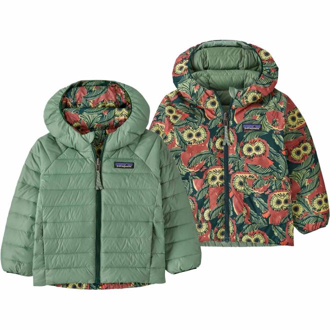 Patagonia Baby Reversible Down Sweater Hoody παιδικό μπουφάν