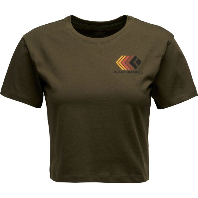 BD Black Diamond W Faded Crop Tee women's t-shirt