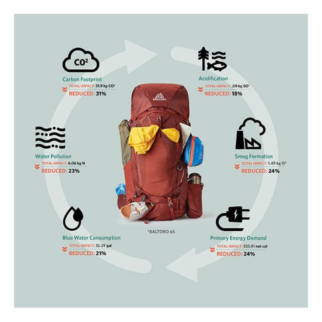 Gregory Pack Baltoro 65 trekking backpack
