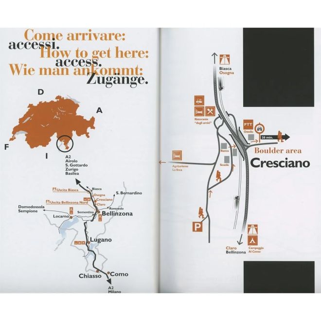 Ticino Boulder Cresciano Boulder 2023 οδηγός αναρρίχησης bouldering