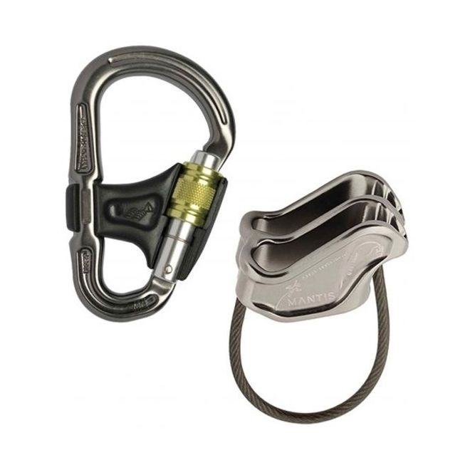 DMM Mantis Belay Master 2 Set Klettern Sicherungsgerät + Karabiner