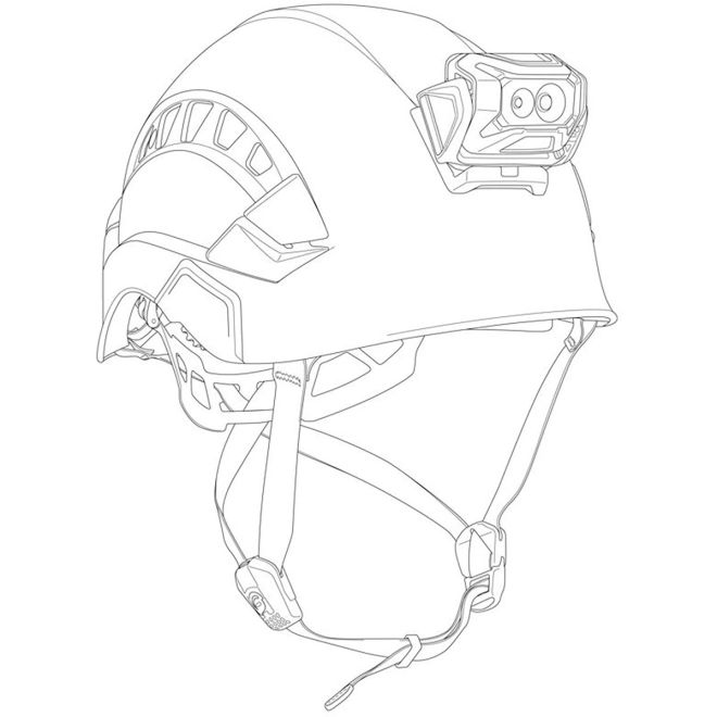 Petzl Slot Adapt plaque de fixation pour lampe frontale