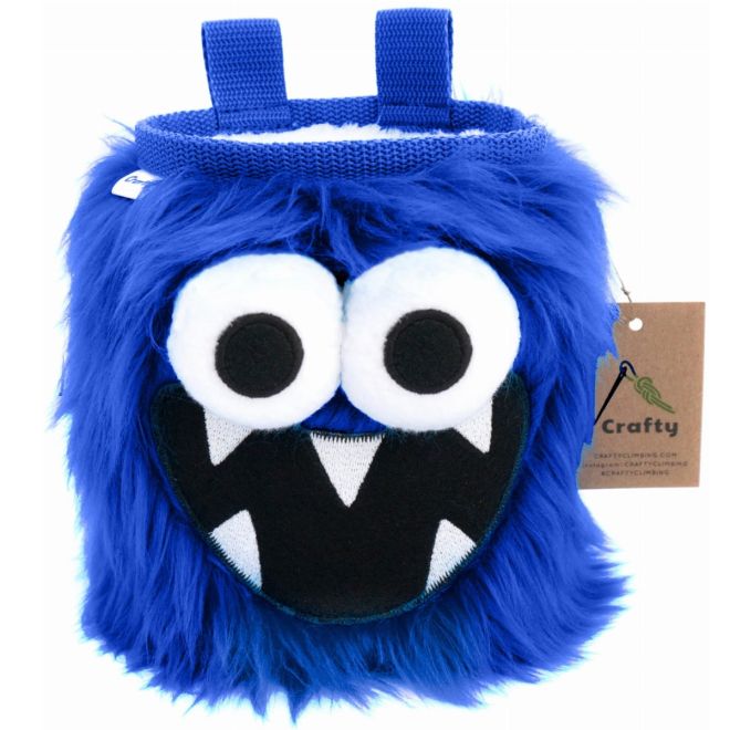 Crafty Climbing Dark Blue Five Toothed Monster sacchetto portamagnesite