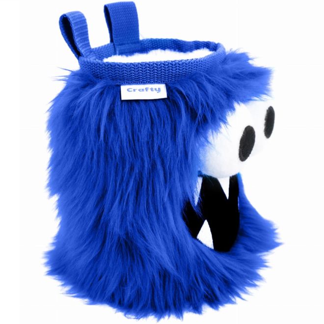 Crafty Climbing Dark Blue Five Toothed Monster sacchetto portamagnesite