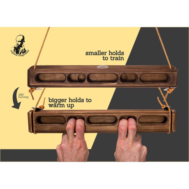 Captain Fingerfood Hangboard 180° portable climbing board