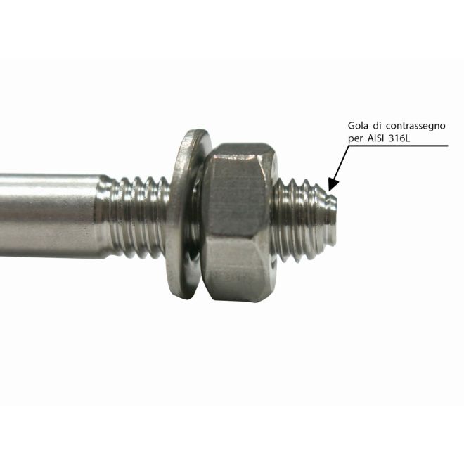 Raumer Hang Fix inox M12L φ12x100mm βίδα διπλής επέκτασης