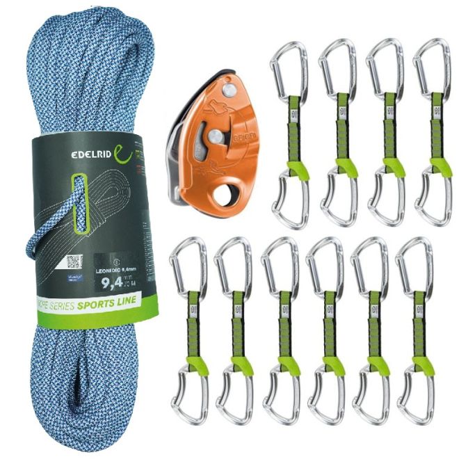 Oliunìd Kit Angebot Edelrid Leonidio Lime NY GriGri