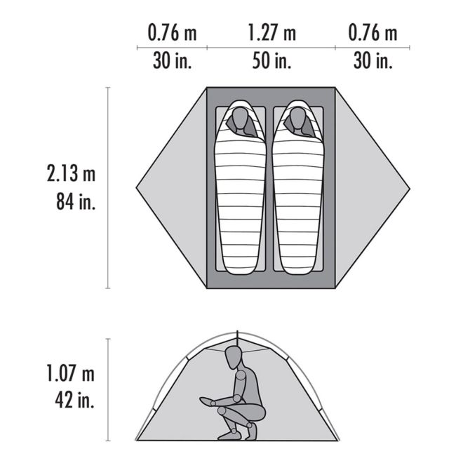 MSR Access 2 σκηνή trekking