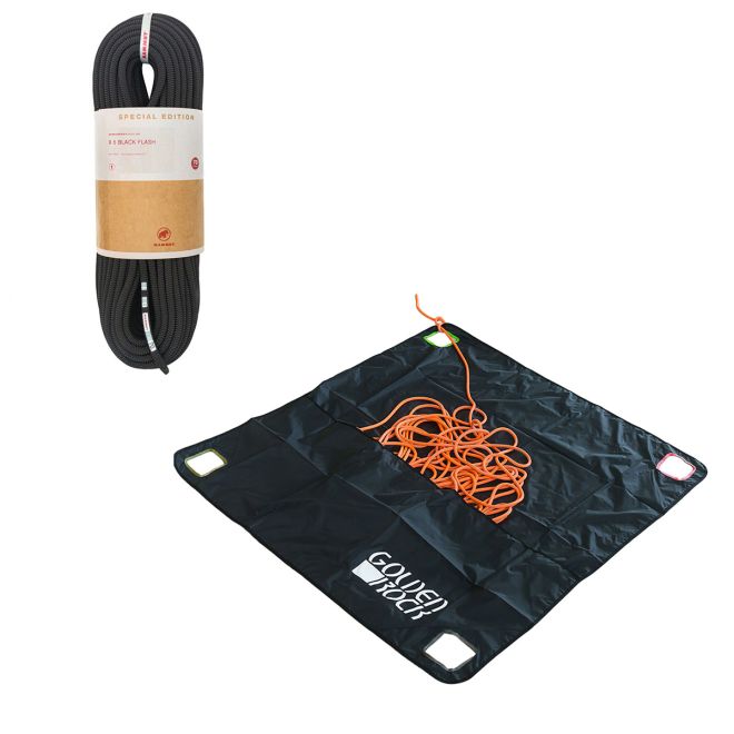 Oliunìd Kit 9.5 Black Flash + Golden Rock Rope Tarp Seilplane