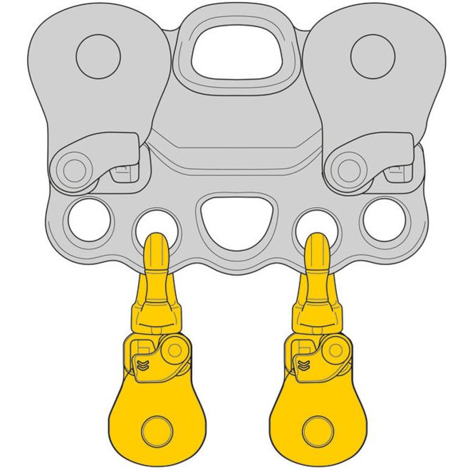 Petzl Spin S1 Open απλή τροχαλία για εργασίες σε ύψος