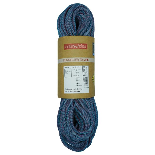 Edelweiss Performance 9.2 mm Supereverdry Unicore αναρριχητική σχοινί